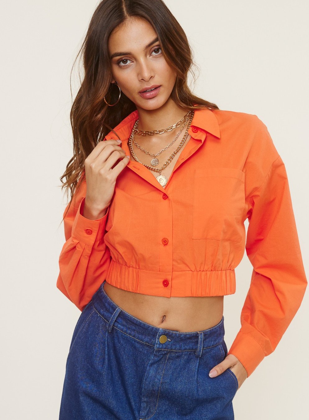 Keilani Top in Orange - Highly Praise