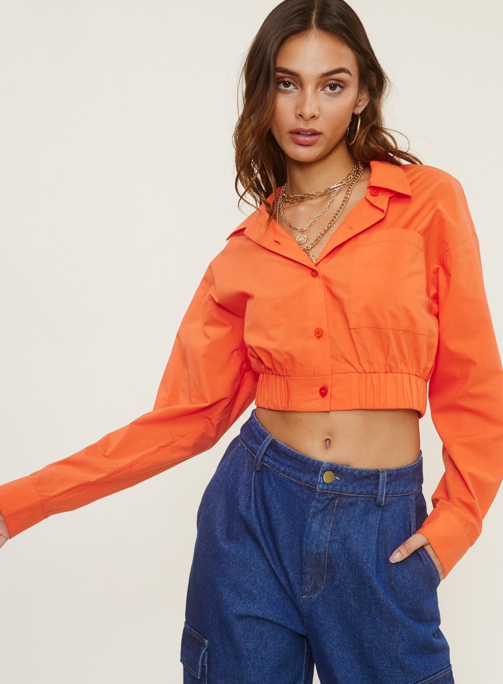 Keilani Top in Orange - Highly Praise