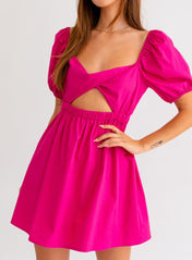 Layla Half Sleeve Twisted Dress - Highly Praise