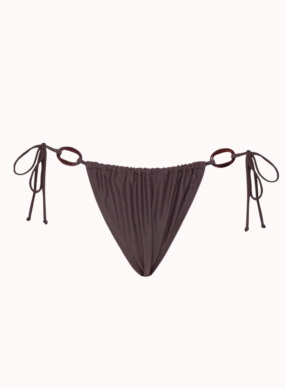 Leyna Bikini Bottom W Trim In Coffee - Highly Praise