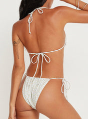 Pandya Bikini Top In Pretty Petal Ivory - Highly Praise